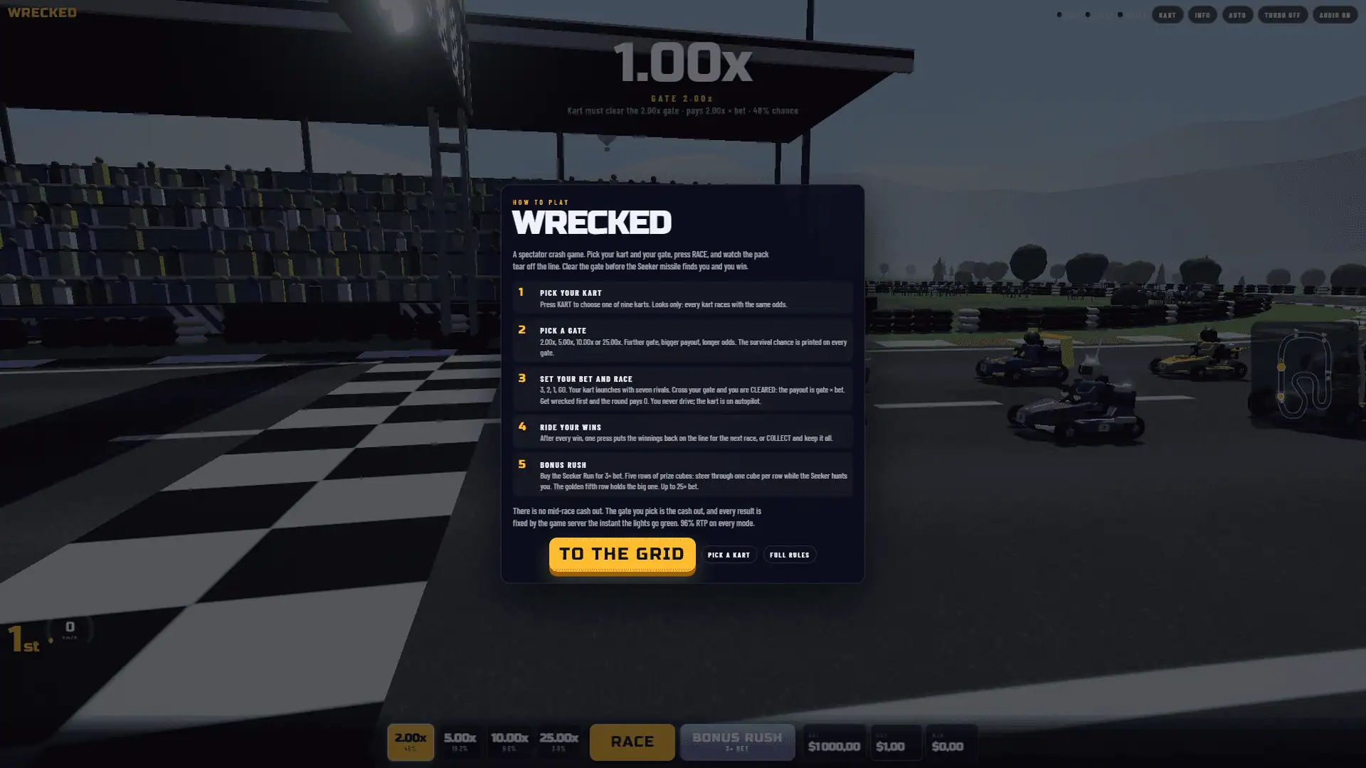 Wrecked slot intro screen