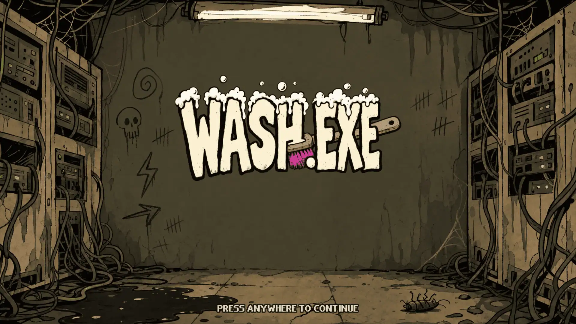 WASH.EXE slot intro screen