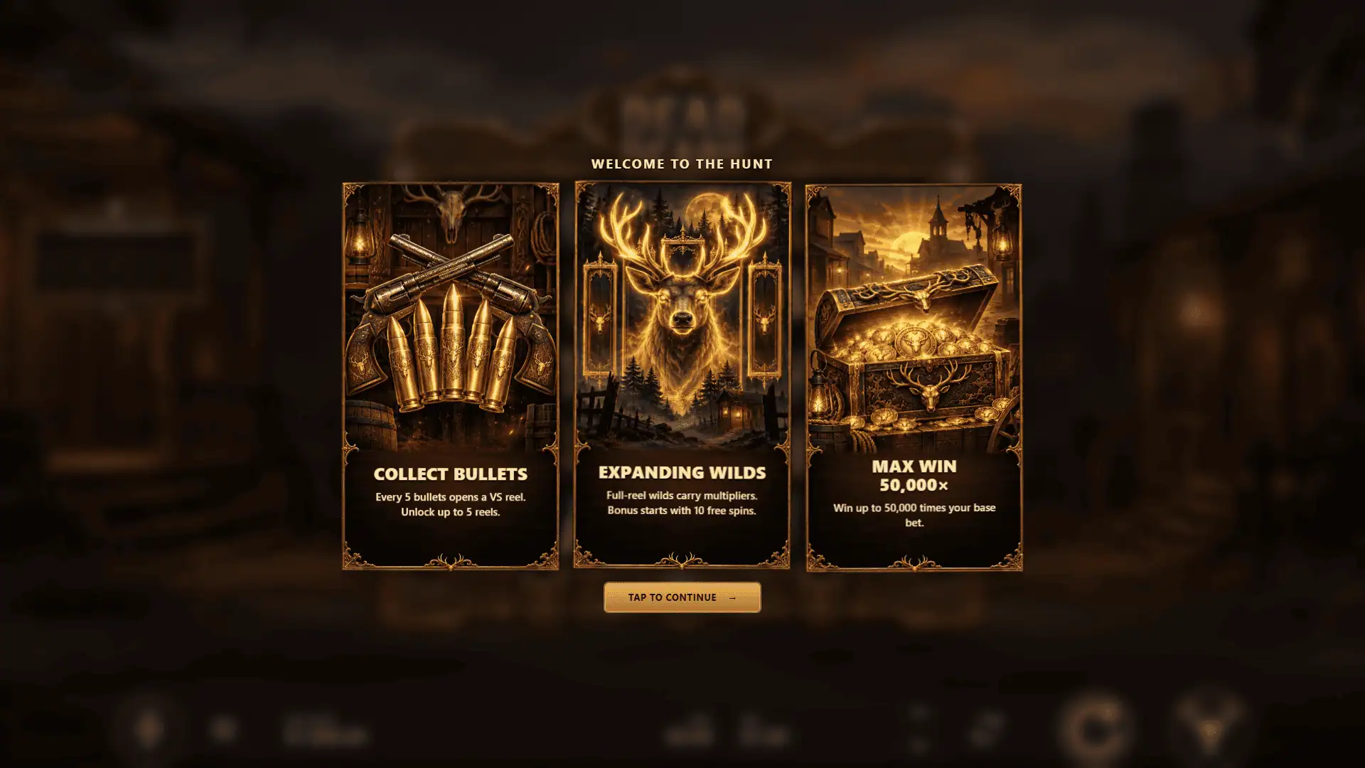 Dead Dears slot intro screen