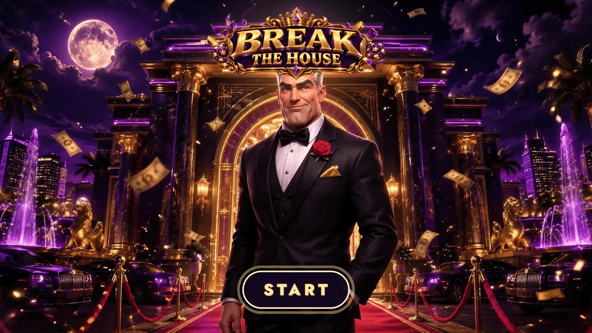 Break The House slot intro screen