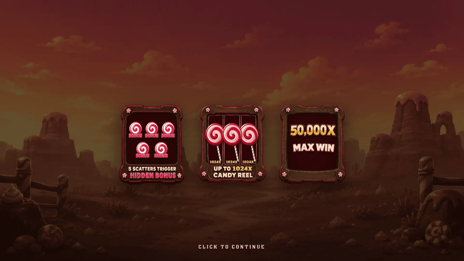 Candy Bounty slot intro screen