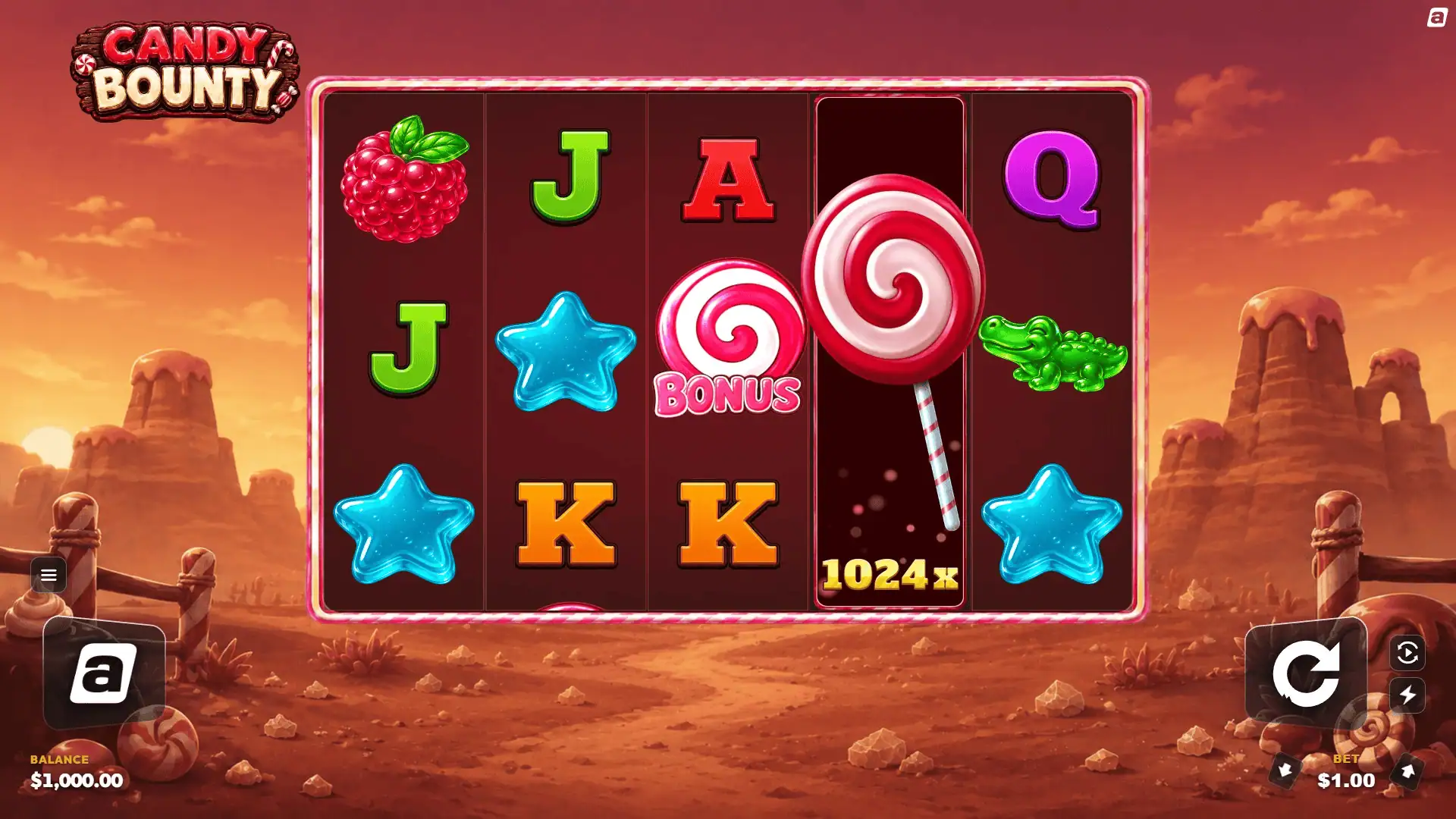 Candy Bounty slot gameplay reels