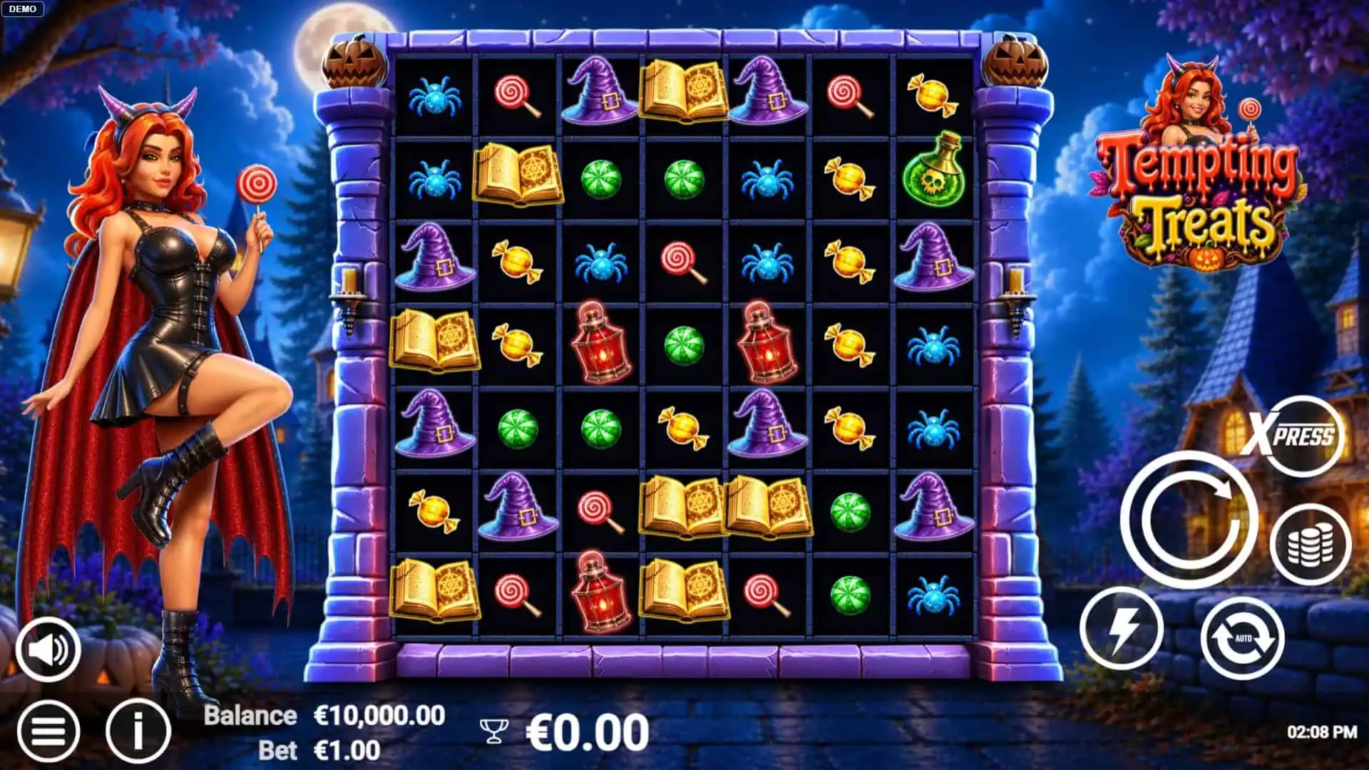 Tempting Treats slot gameplay reels