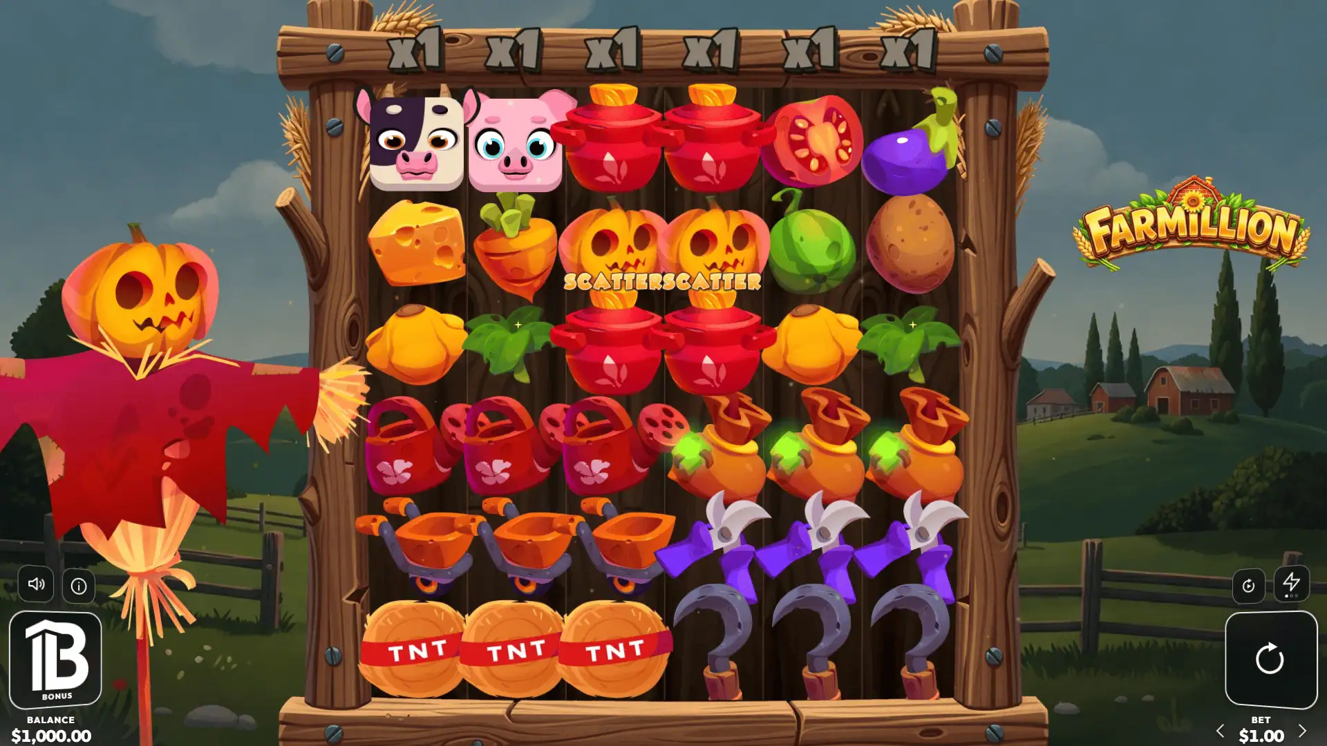 Farmillion BABAMAX slot gameplay reels