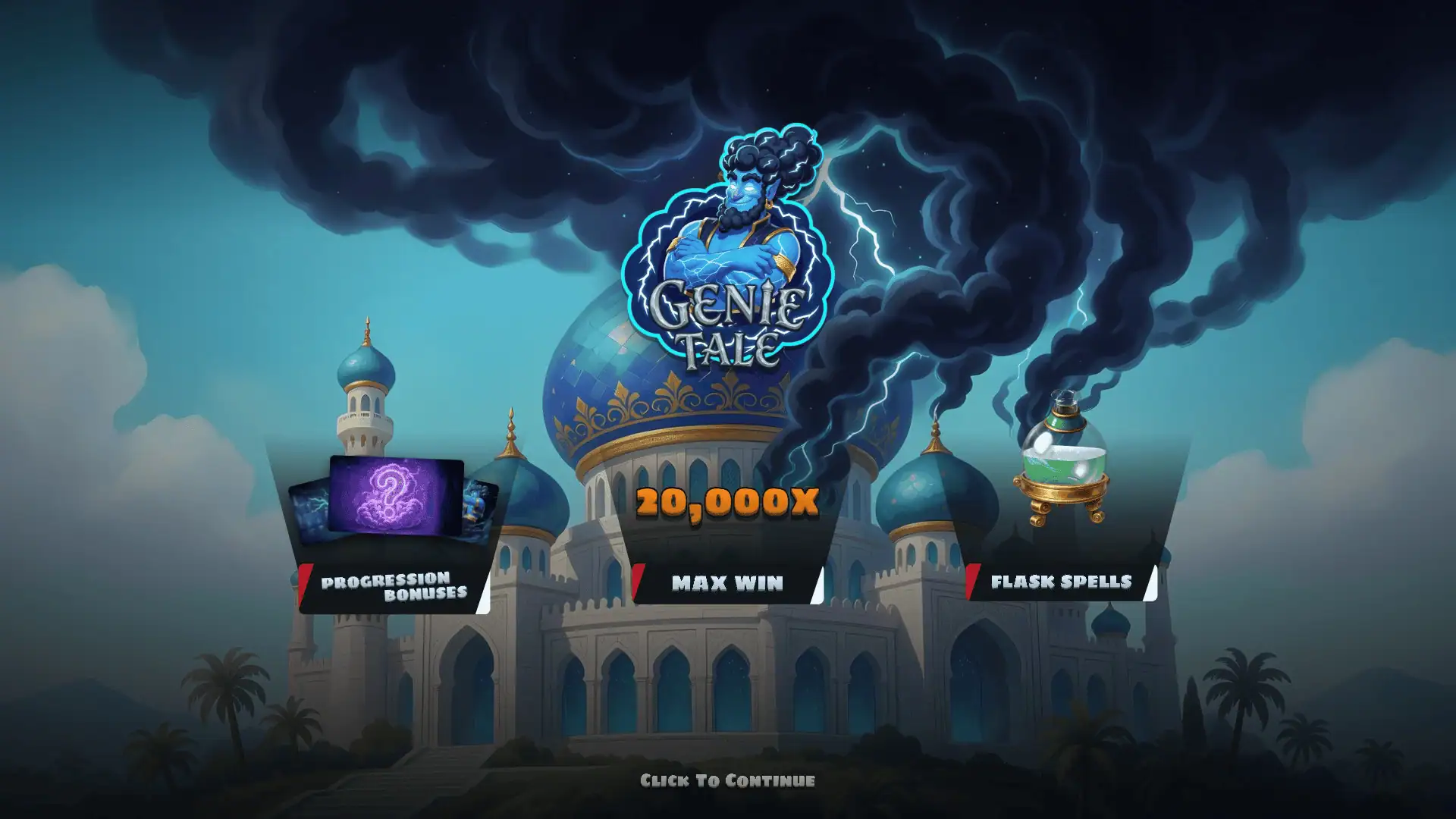Genie Tale slot intro screen
