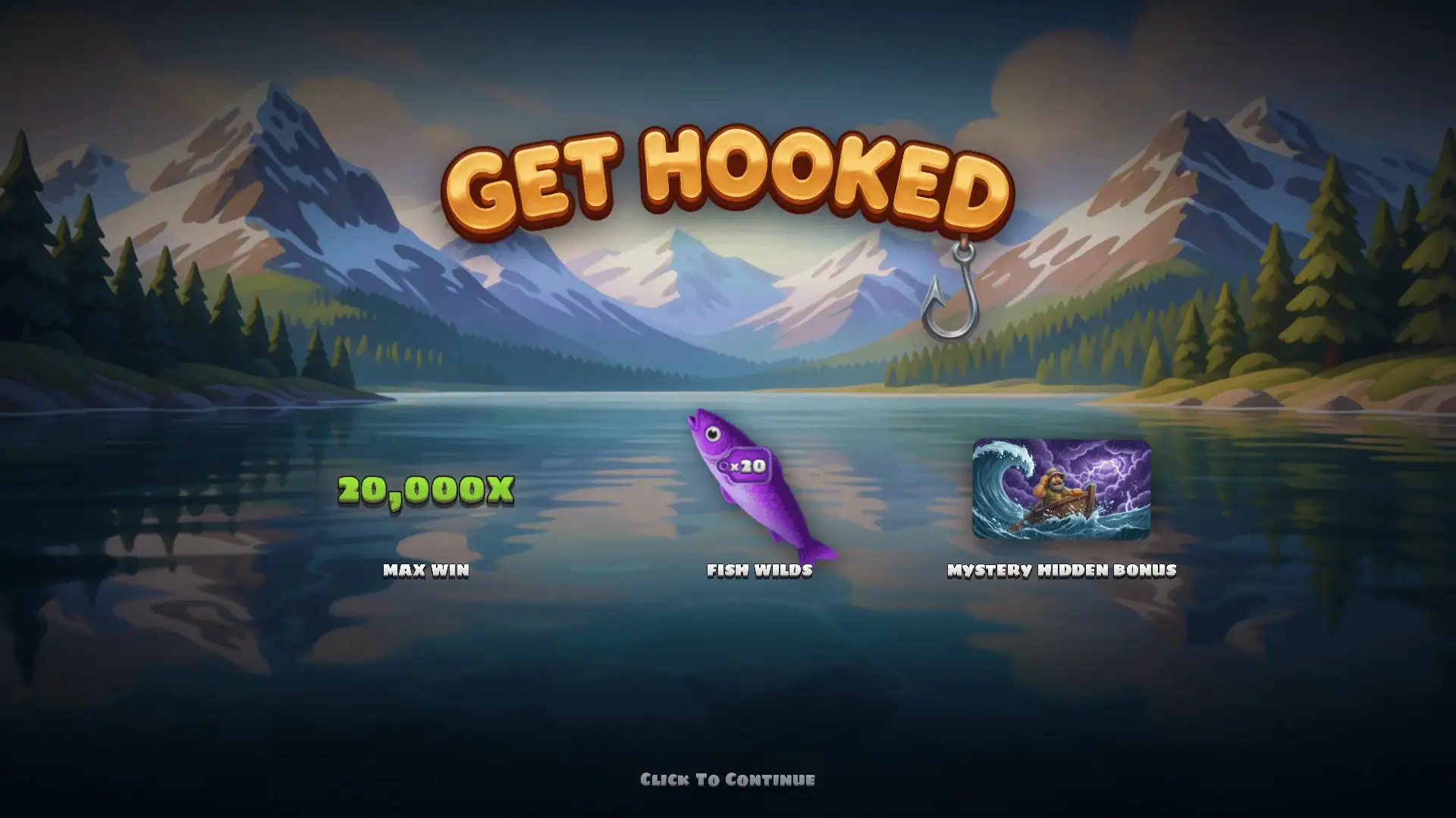 Get Hooked slot intro screen