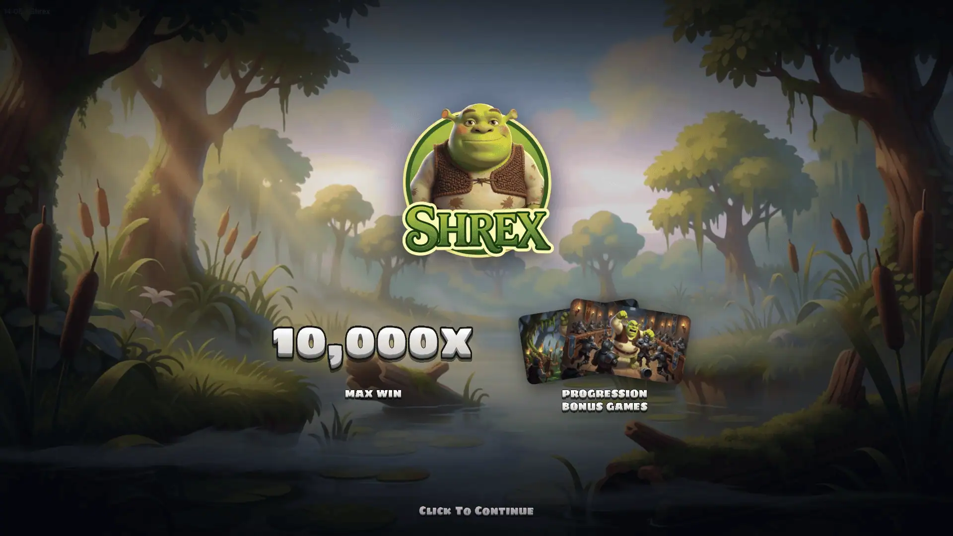Shrex slot intro screen