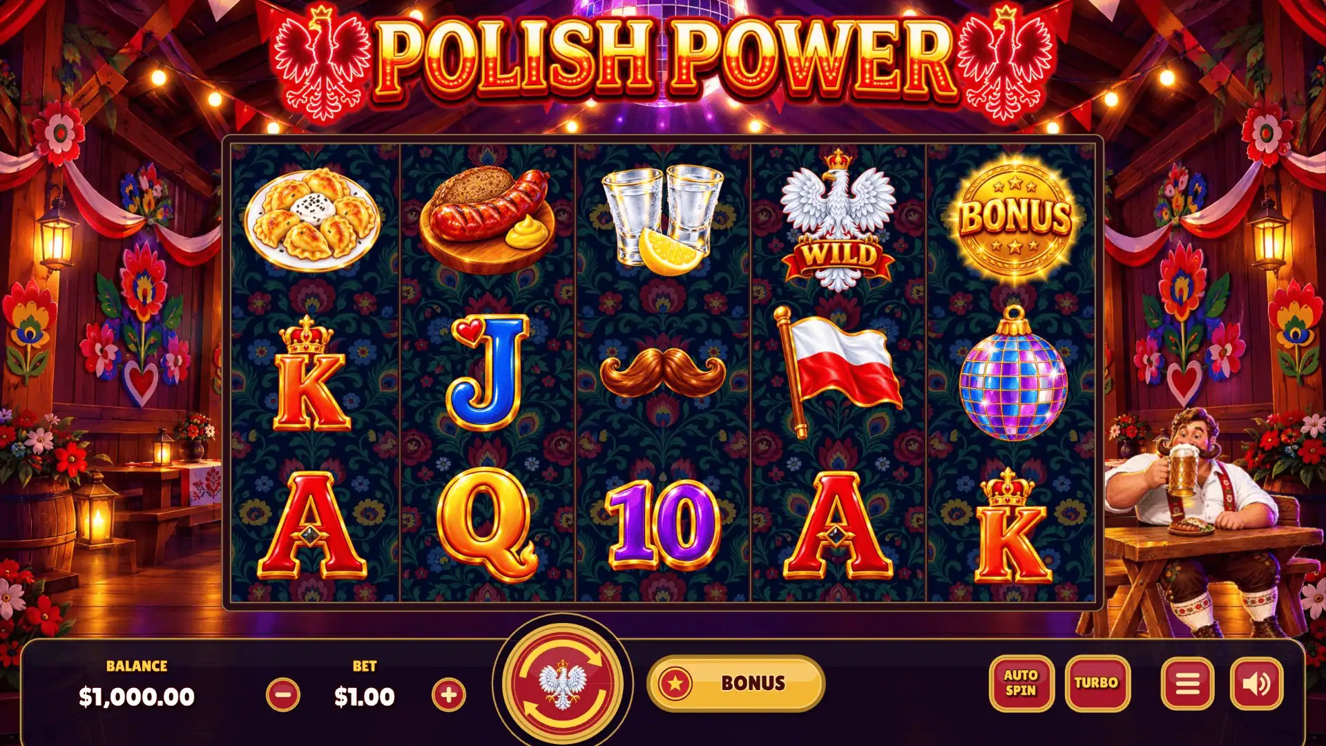 Polish Power slot gameplay reels