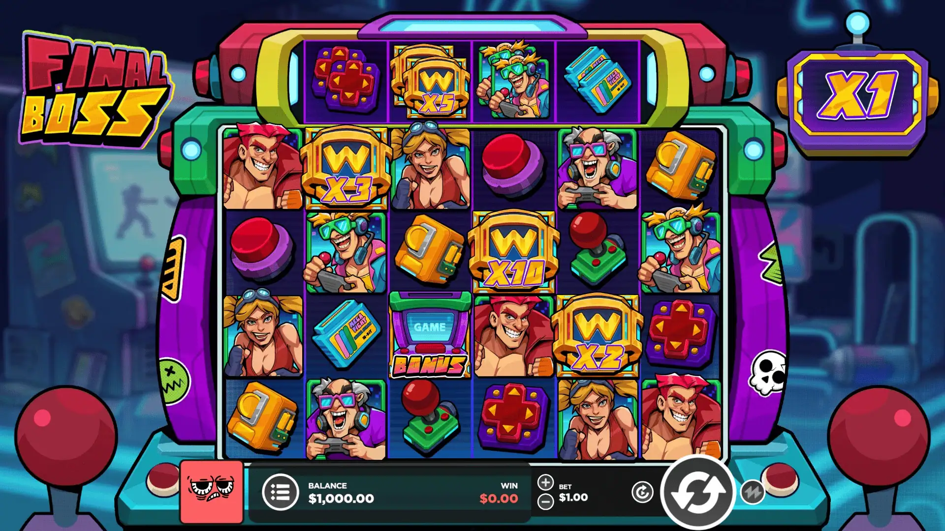 Final Boss slot gameplay reels