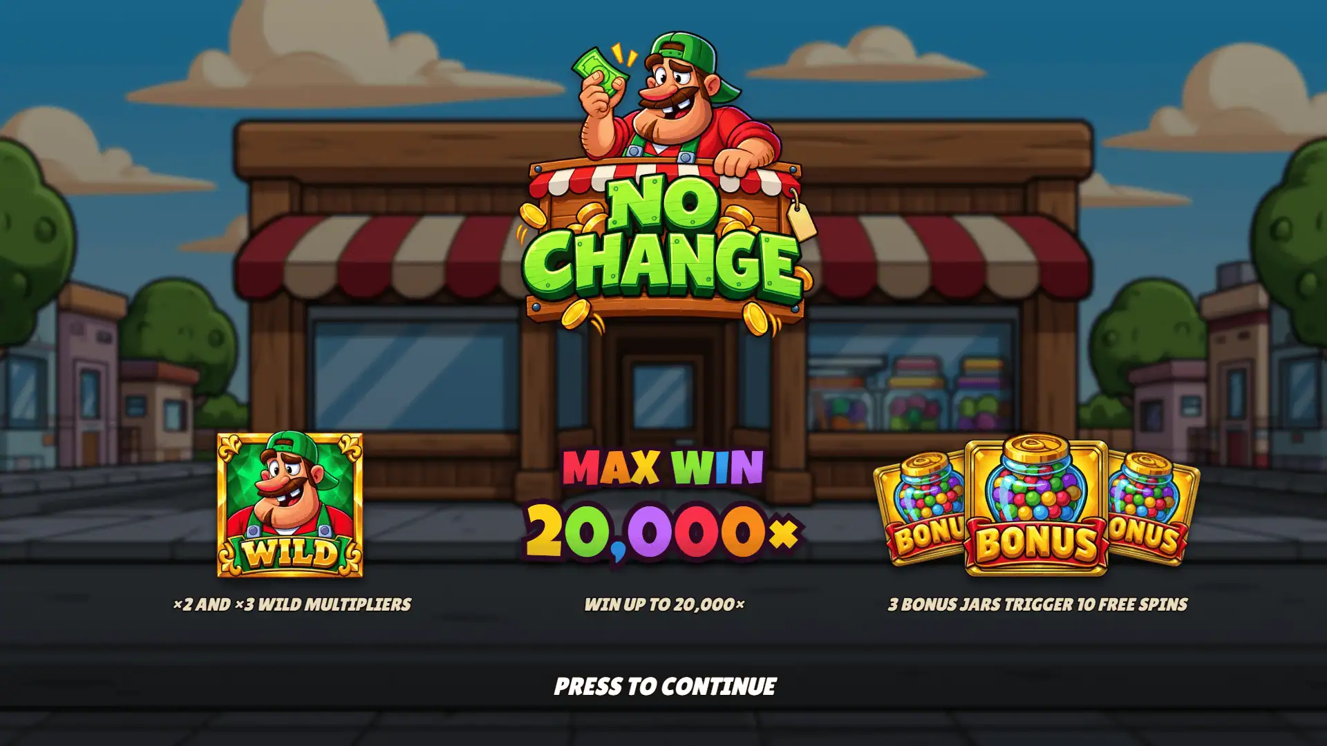 No Change slot intro screen