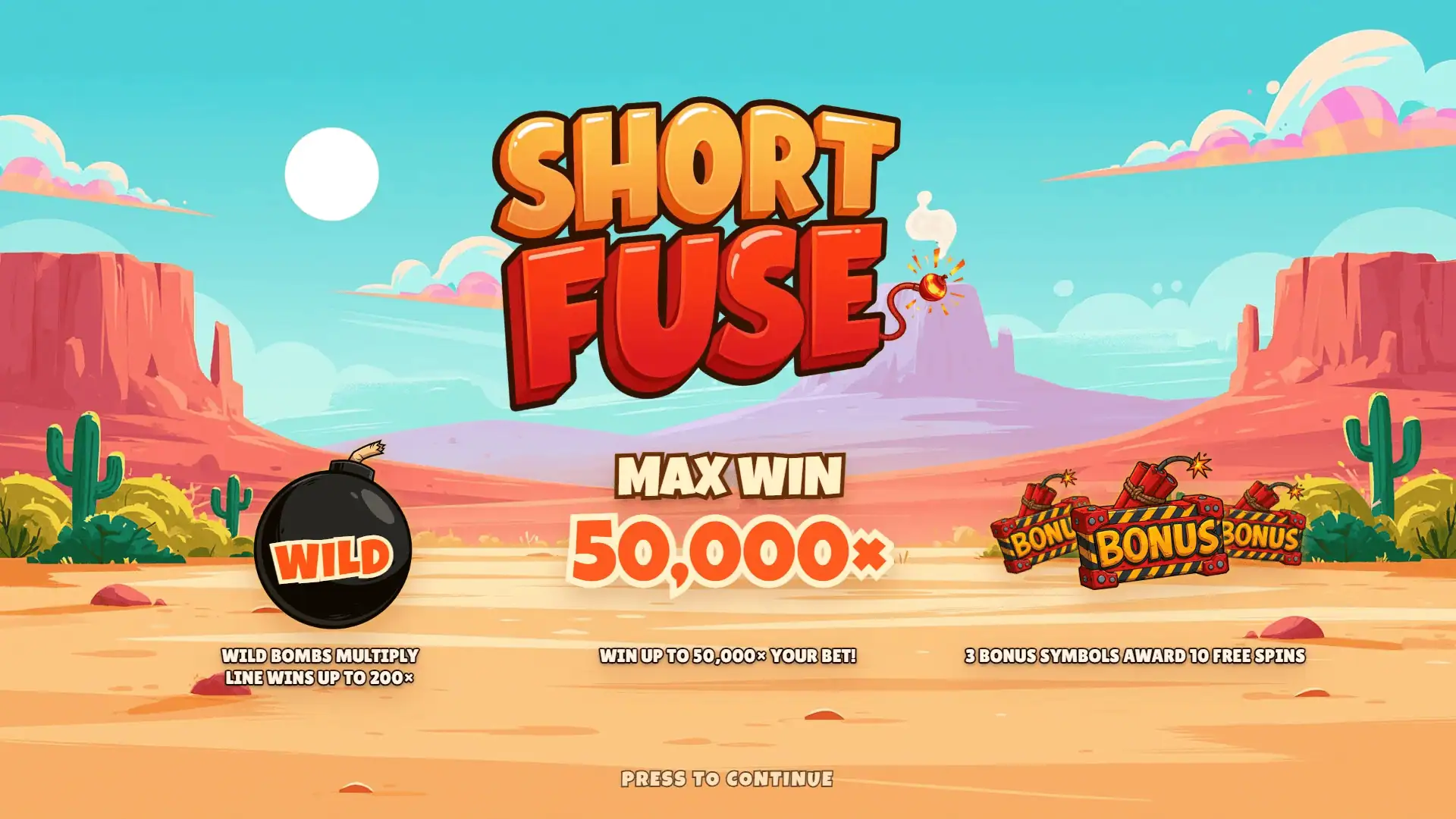 Short Fuse slot intro screen