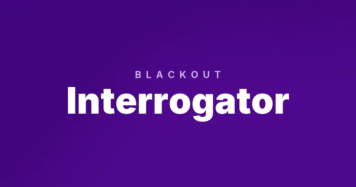 Interrogator slot cover image