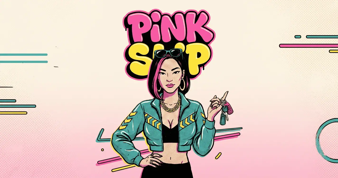Pink Slip Slot Demo by Blackout Interactive slot cover image