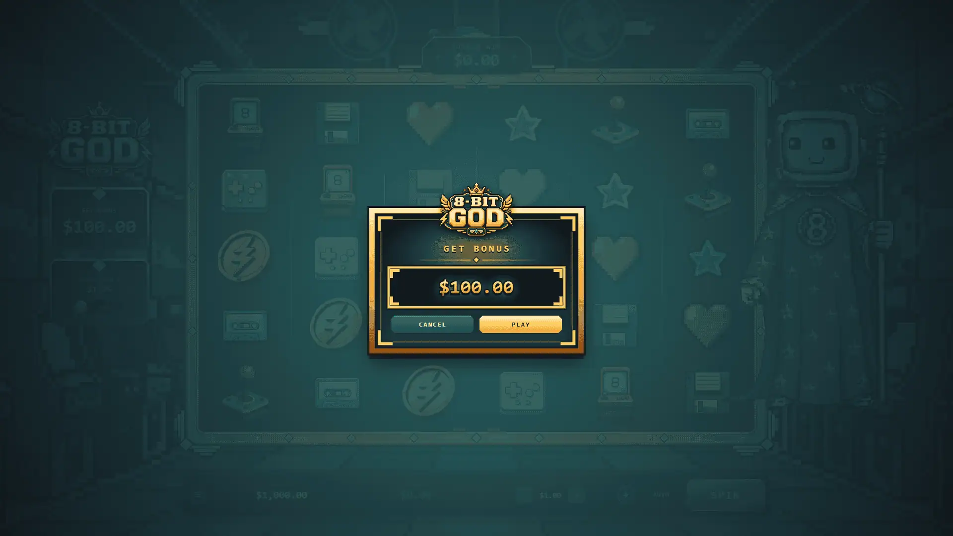 8-Bit God bonus buy menu