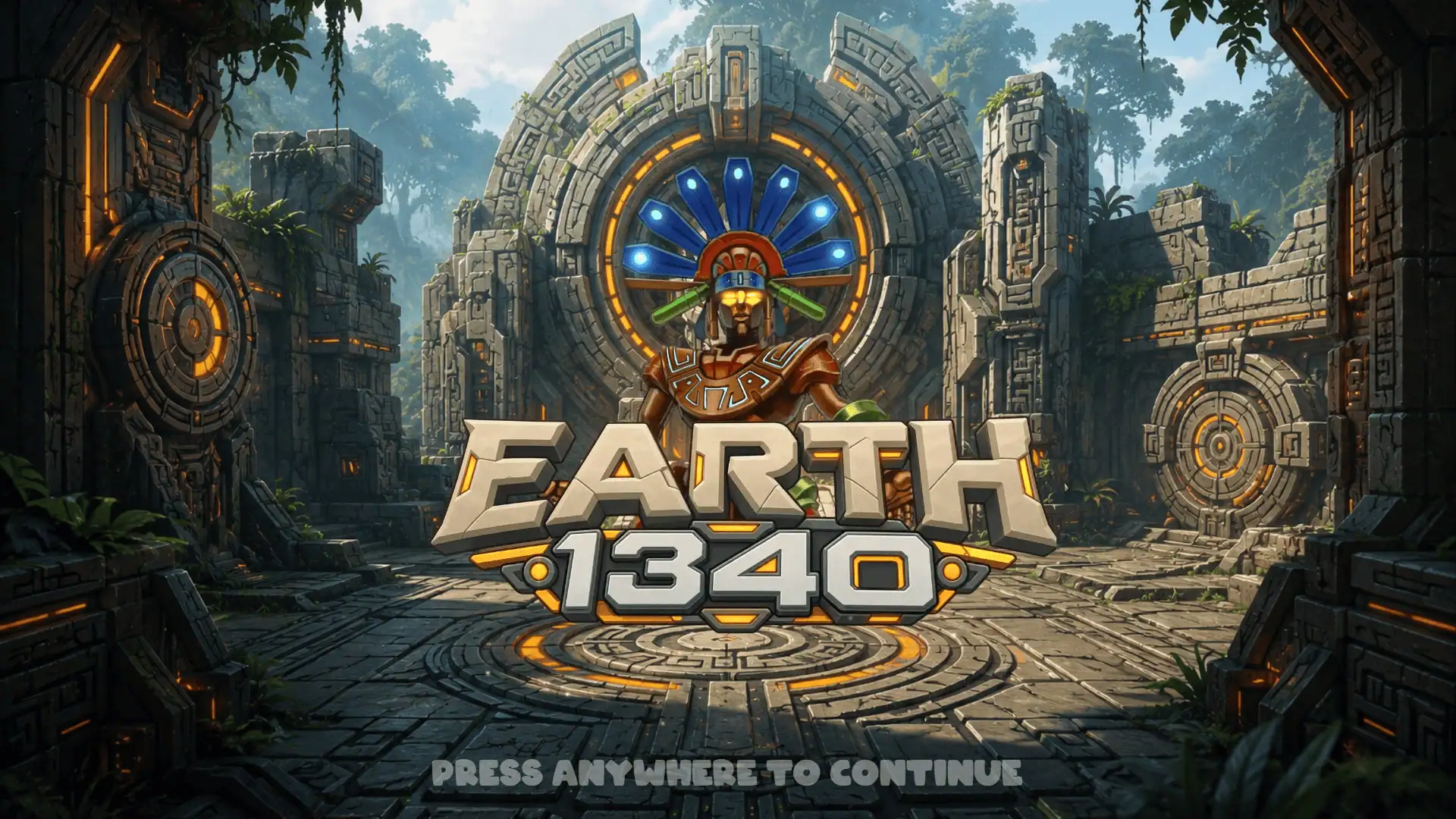 Earth 1340 slot intro screen