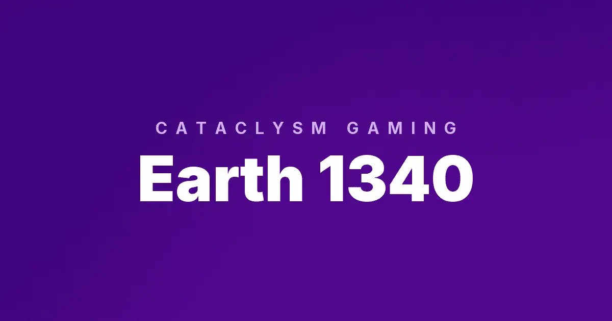 Earth 1340 slot cover image