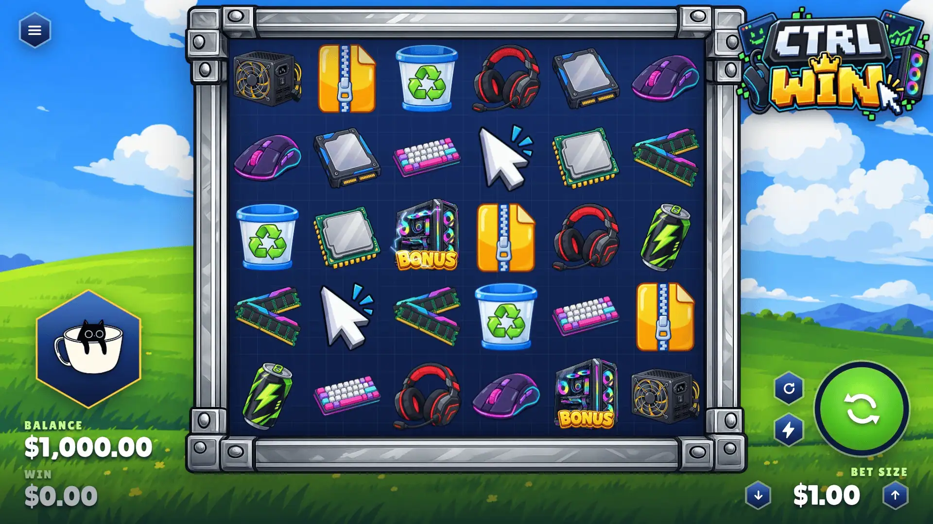 Ctrl Win slot gameplay reels