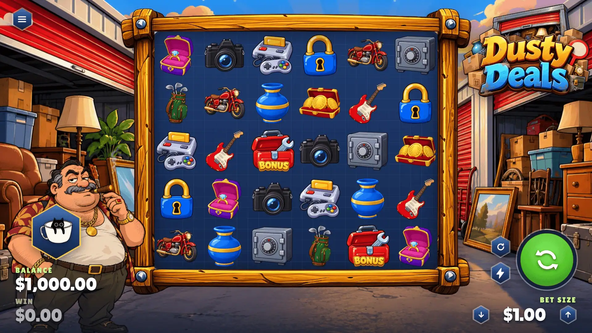 Dusty Deals slot gameplay reels