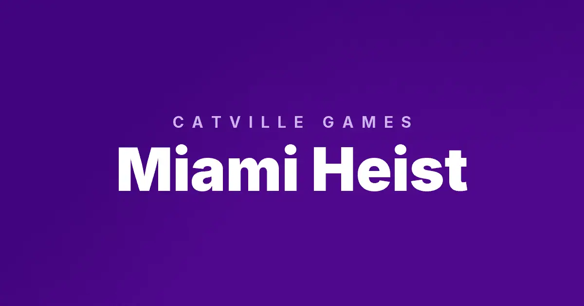 Miami Heist slot cover image