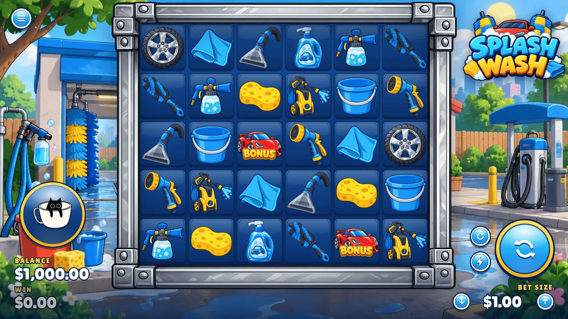 Splash Wash slot gameplay reels