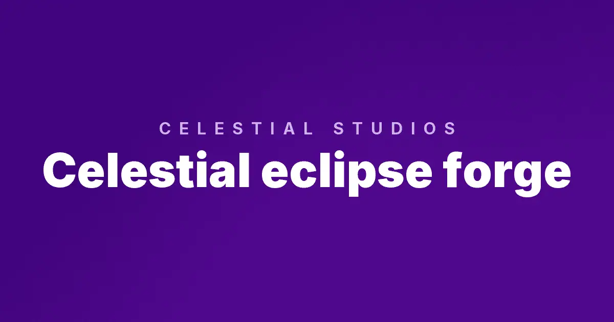 Celestial eclipse forge slot cover image