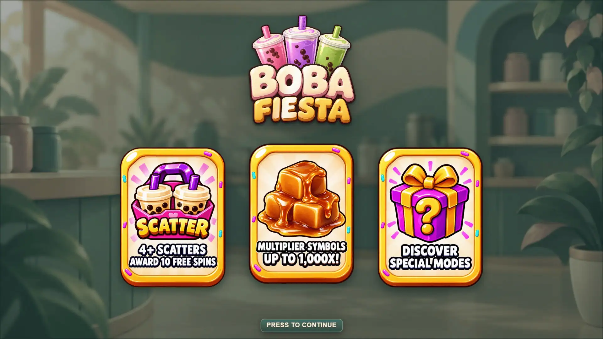 Boba Fiesta slot intro screen