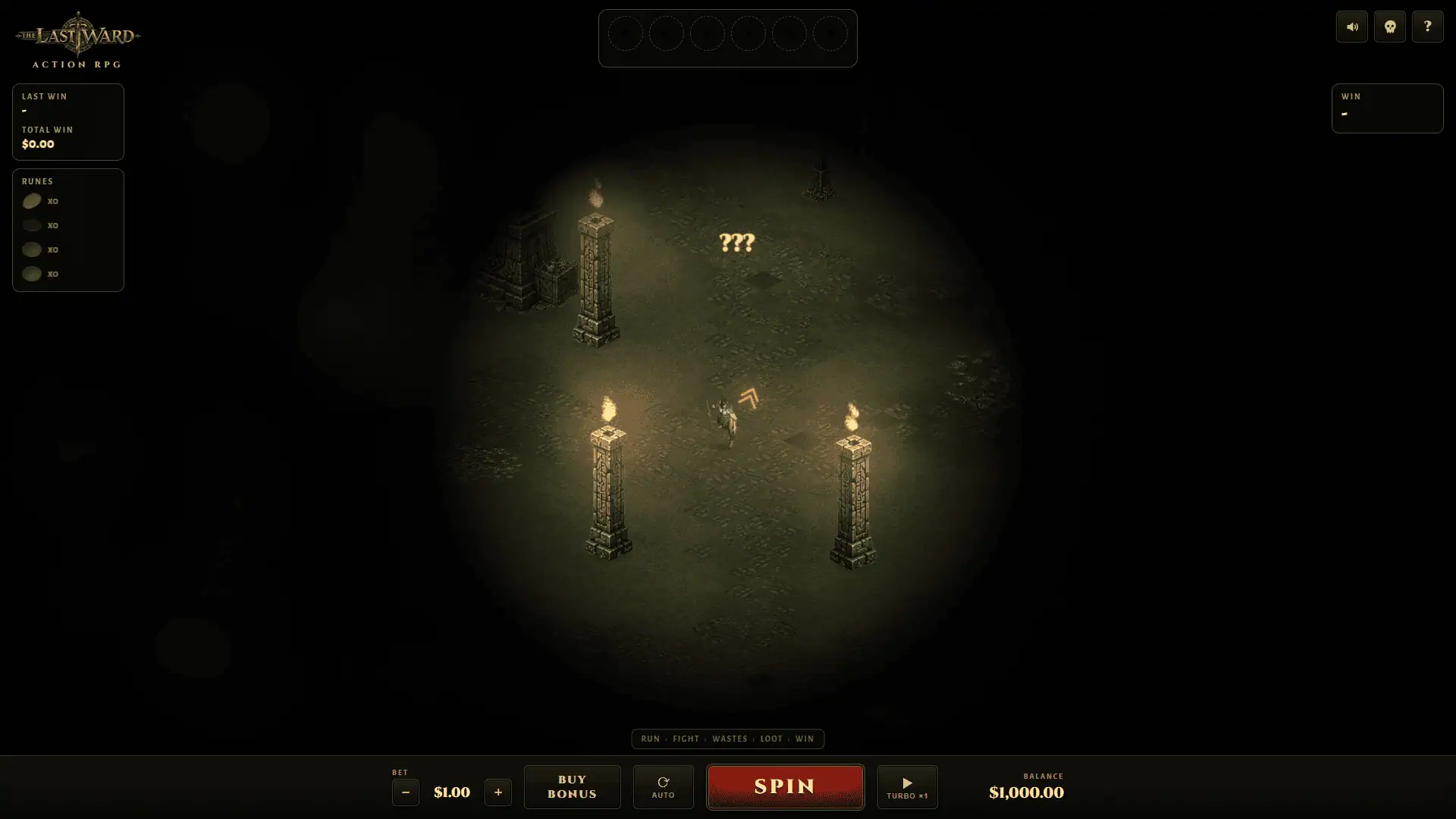 The Last Ward: Action RPG slot gameplay reels