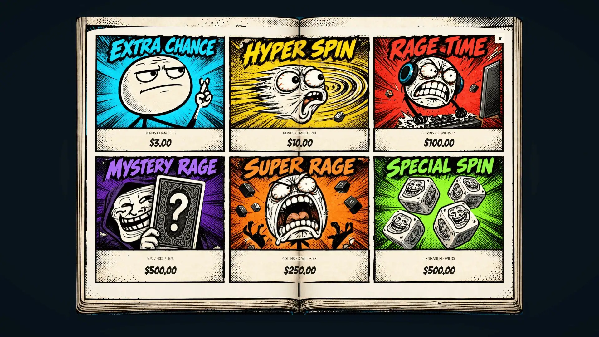 Meme Homies bonus buy menu
