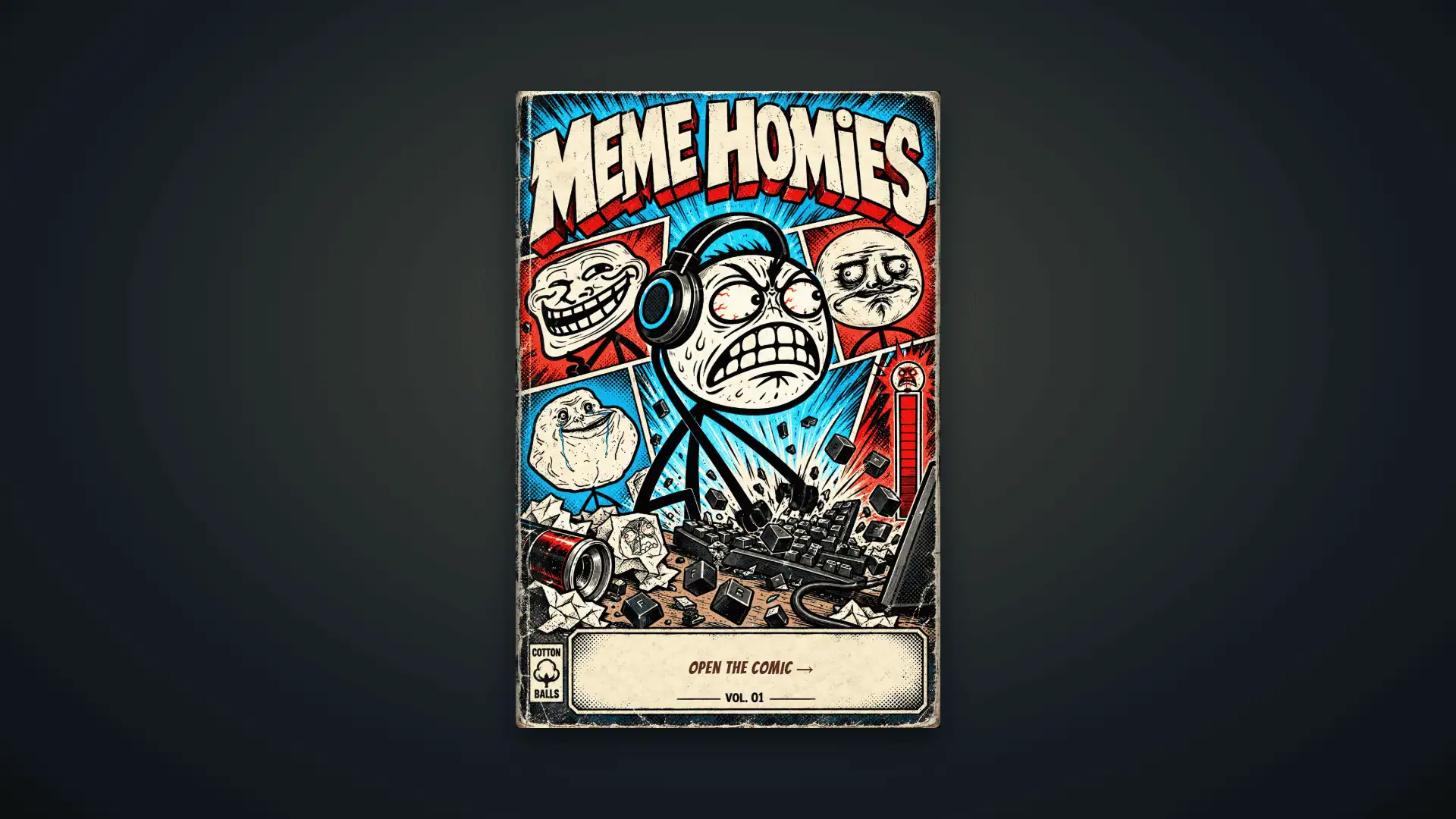 Meme Homies slot intro screen