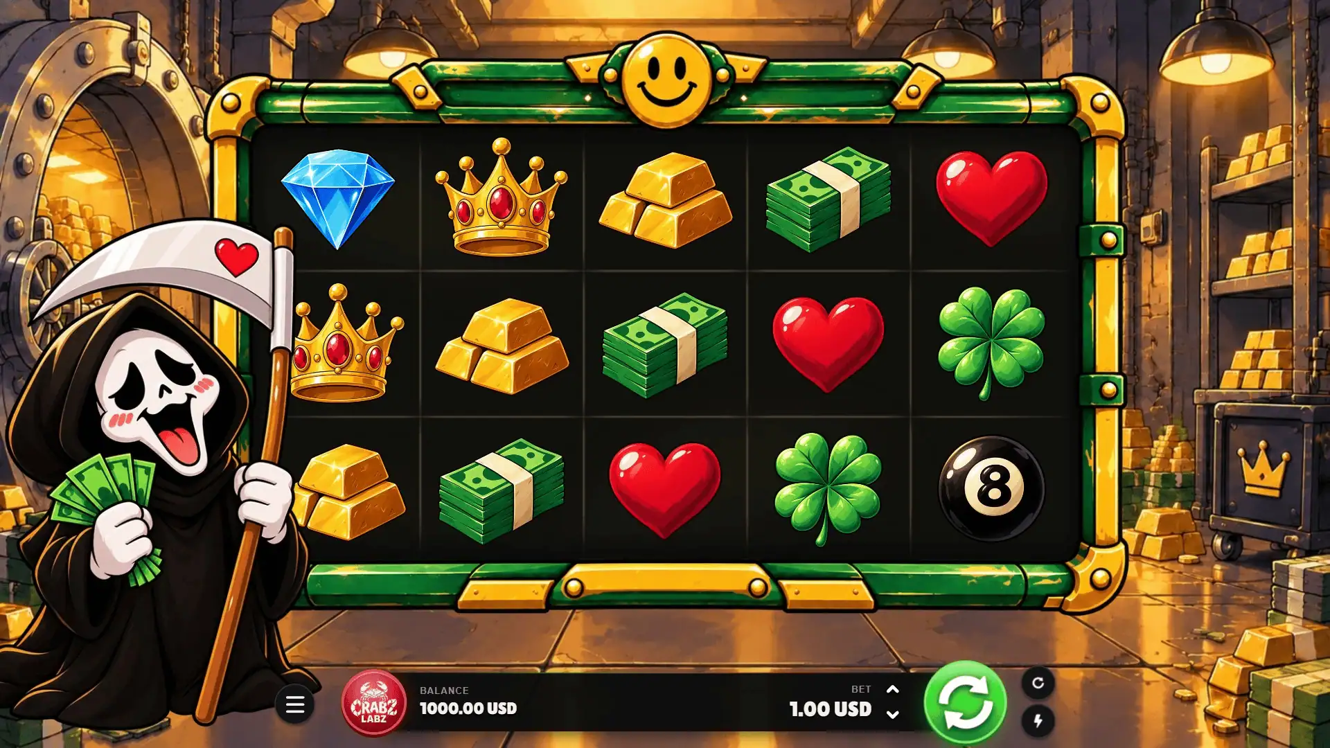Dead Lucky slot gameplay reels