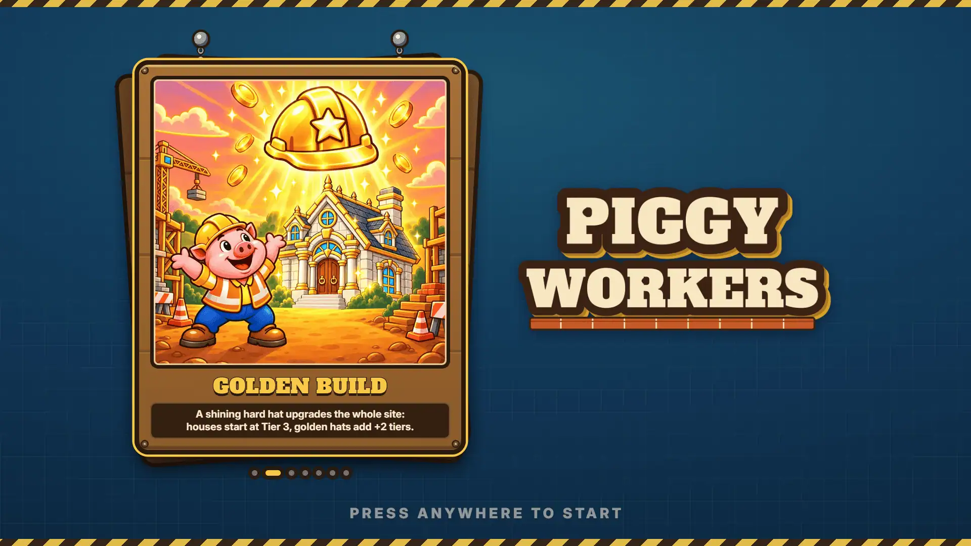 Piggy Workers slot intro screen