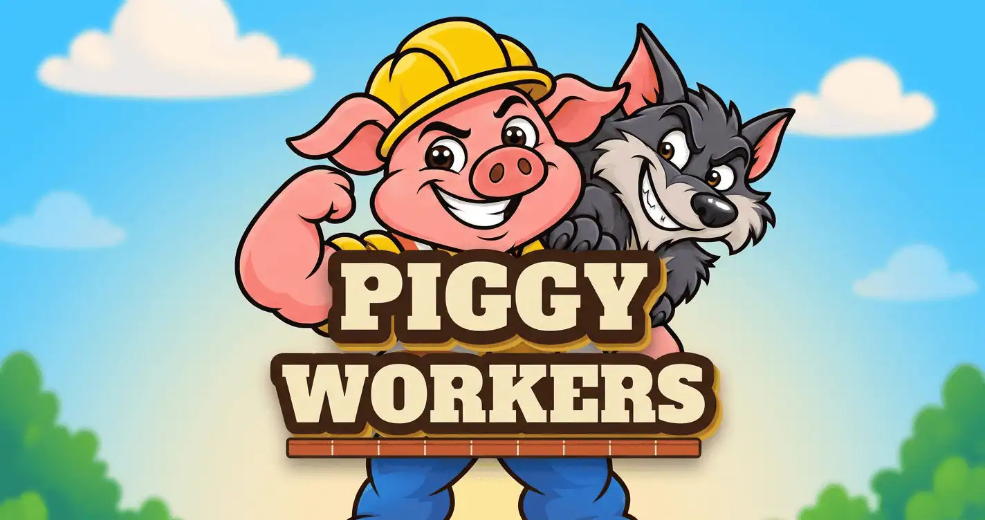 Piggy Workers Slot Demo by Crash Galaxy slot cover image