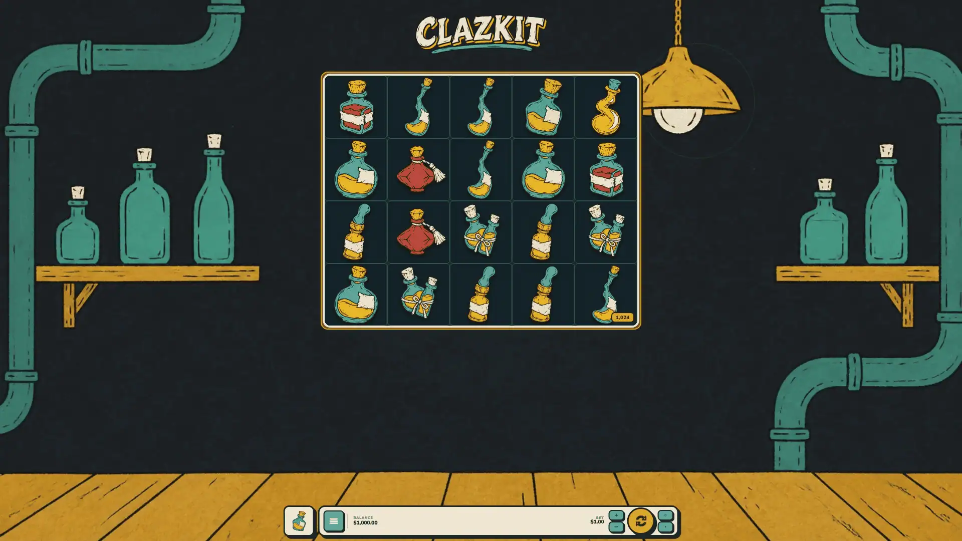 Clazkit slot gameplay reels