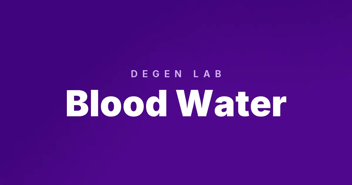 Blood Water slot cover image
