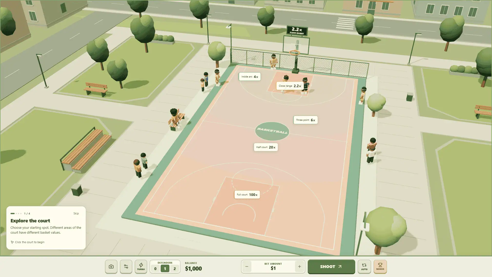 Basketball slot gameplay reels
