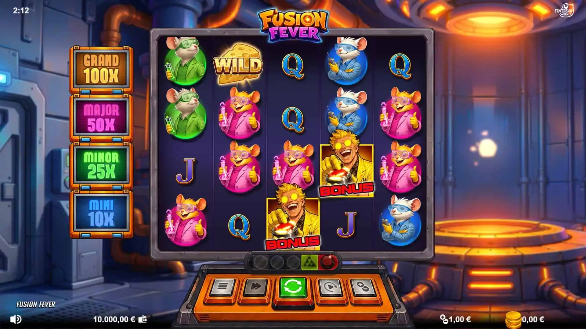 Fusion Fever slot gameplay reels