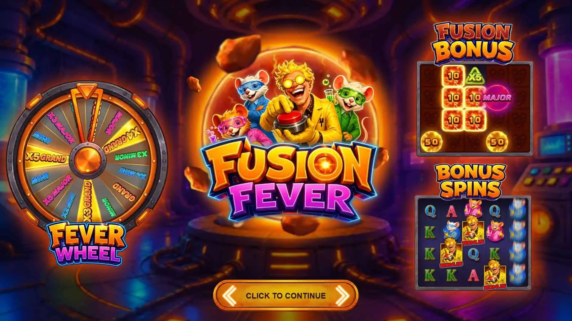 Fusion Fever slot intro screen