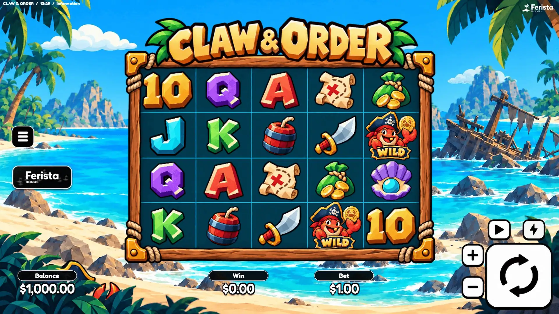 Claw Order slot gameplay reels