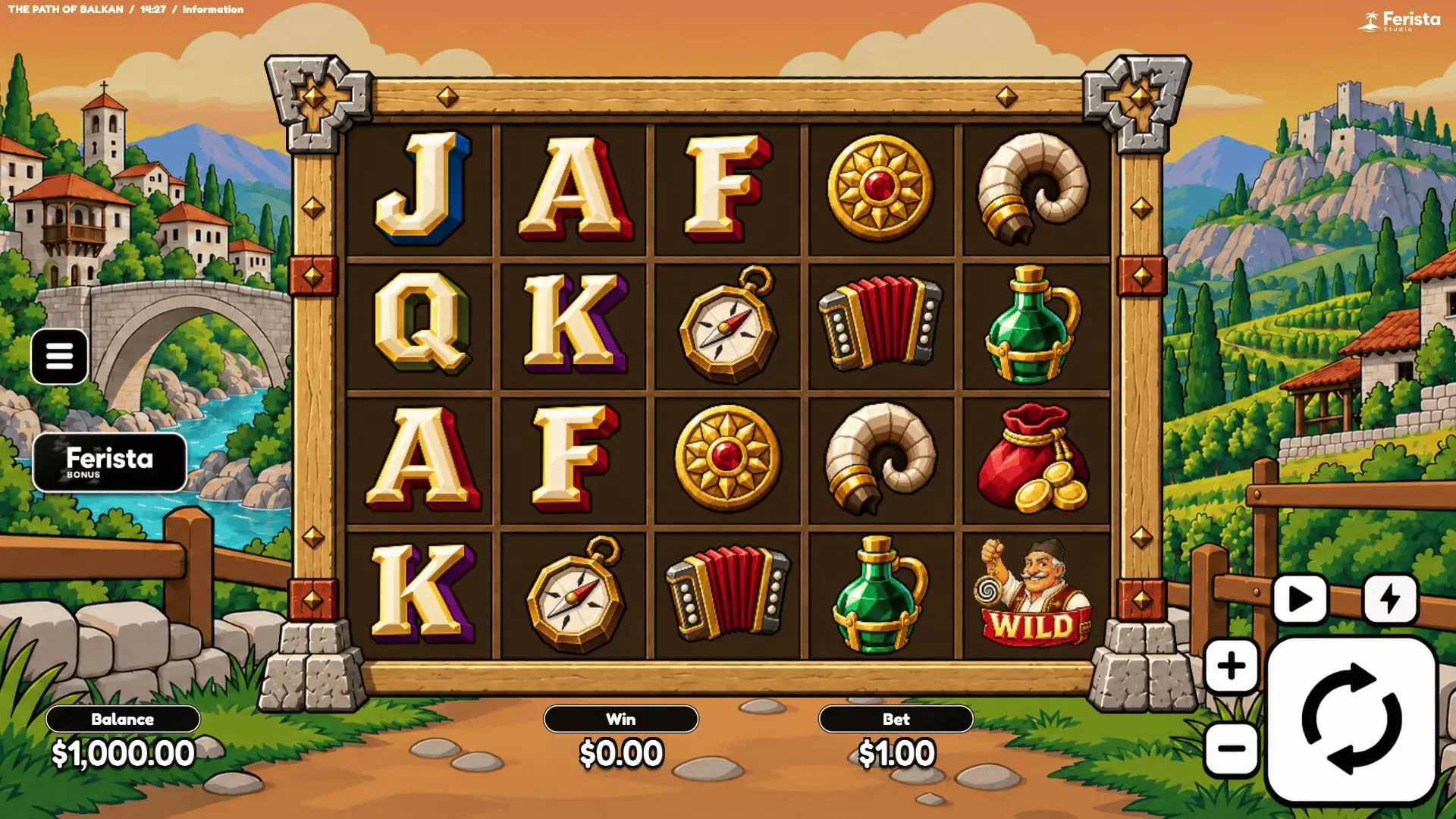 The Path of Balkan slot gameplay reels