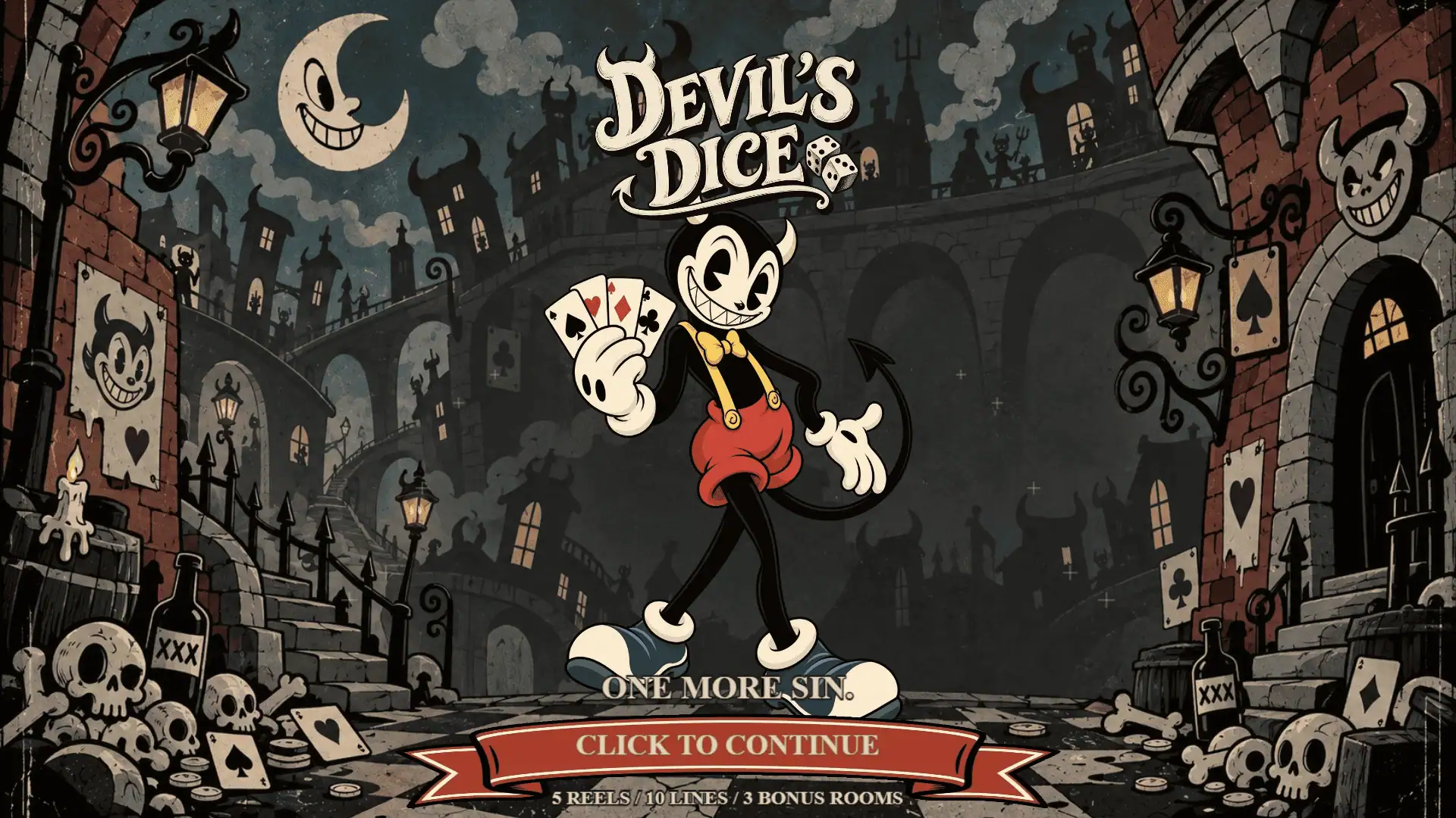 Devil´s Dice slot intro screen