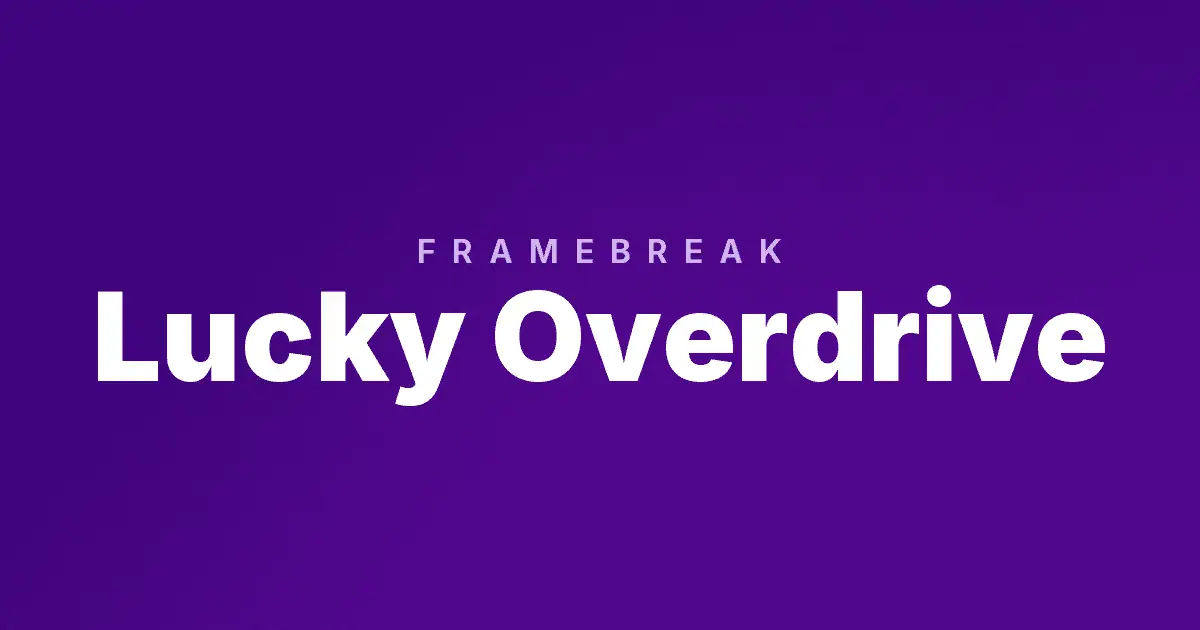 Lucky Overdrive slot cover image