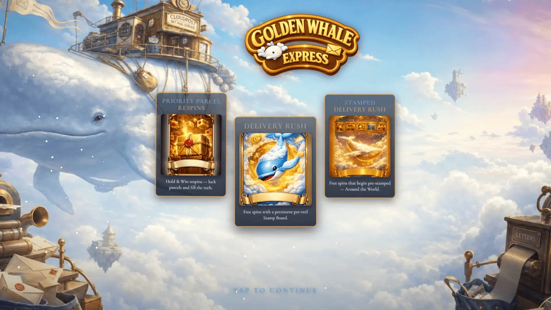 Golden Whale Express slot intro screen