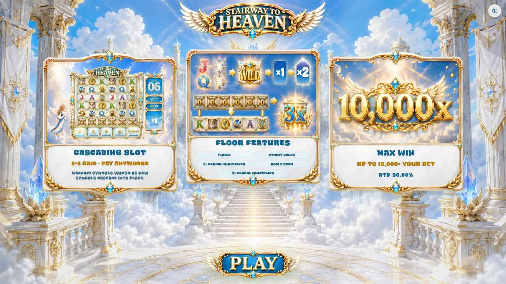 Stairway To Heaven slot intro screen