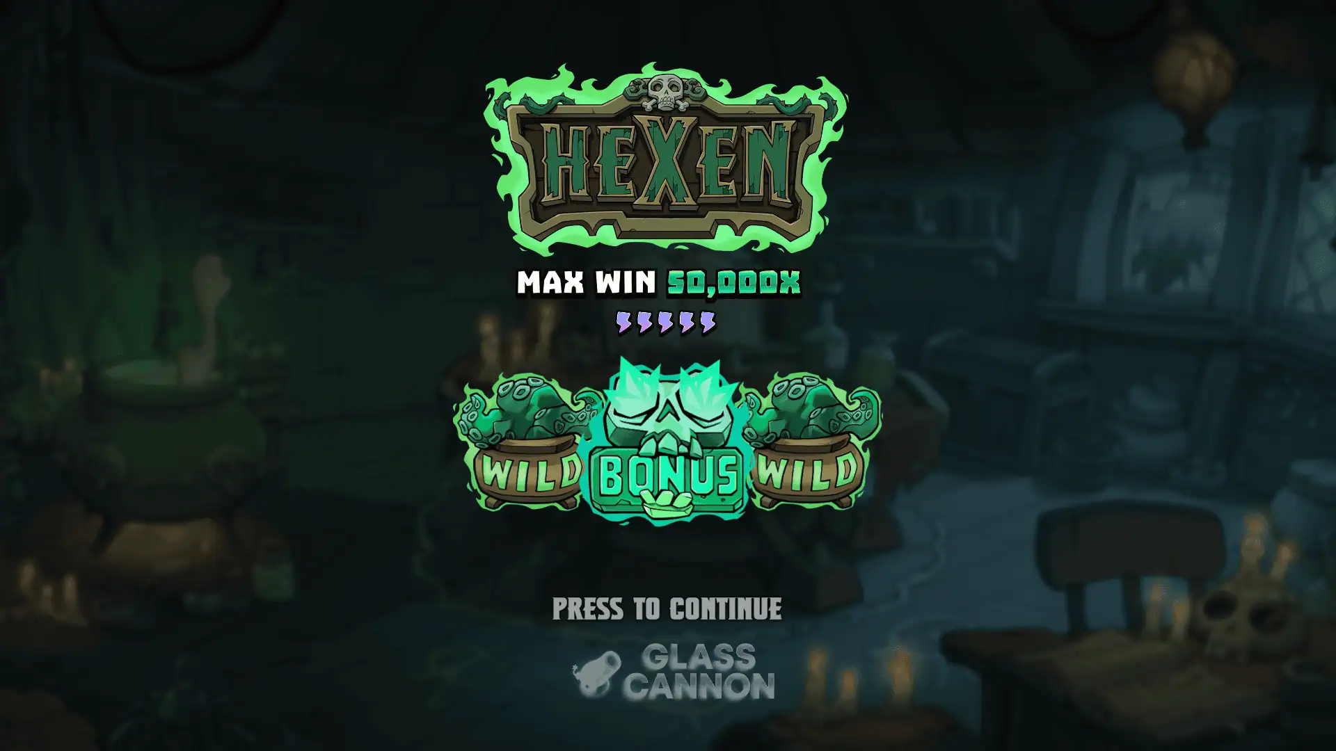 Hexen slot intro screen