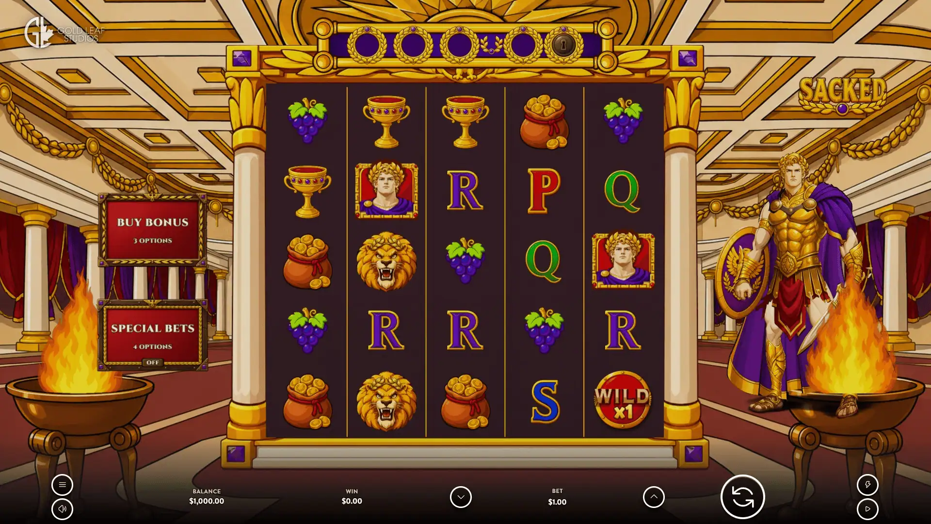 Sacked slot gameplay reels