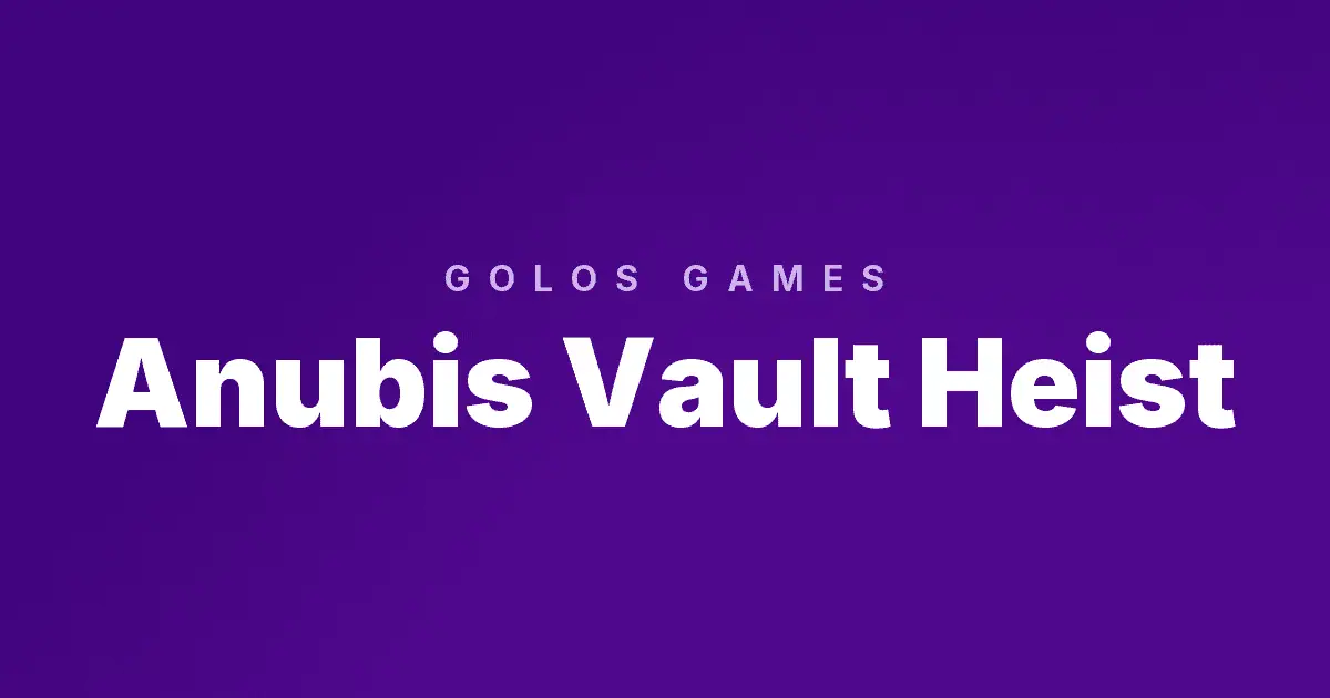 Anubis Vault Heist slot cover image