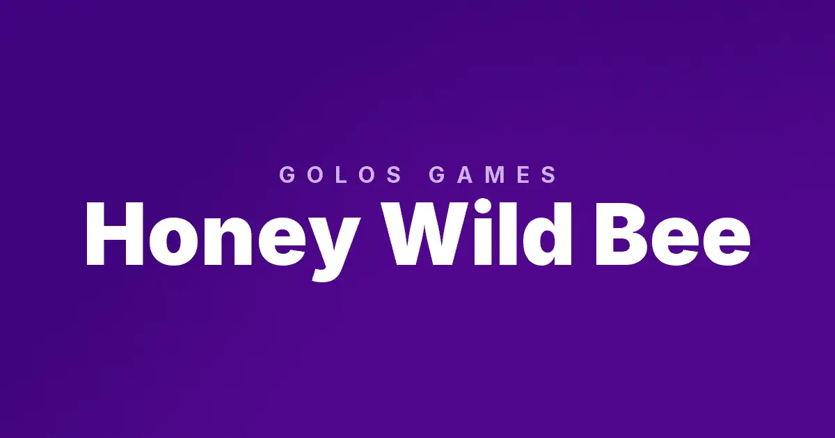 Honey Wild Bee slot cover image