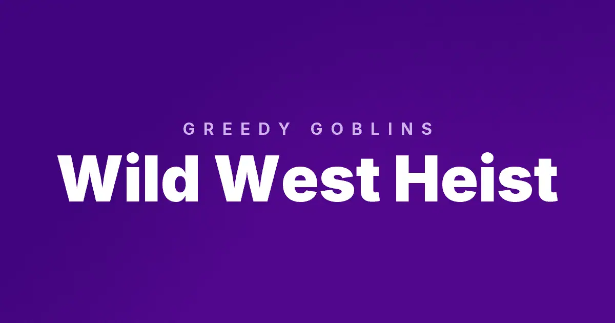Wild West Heist slot cover image