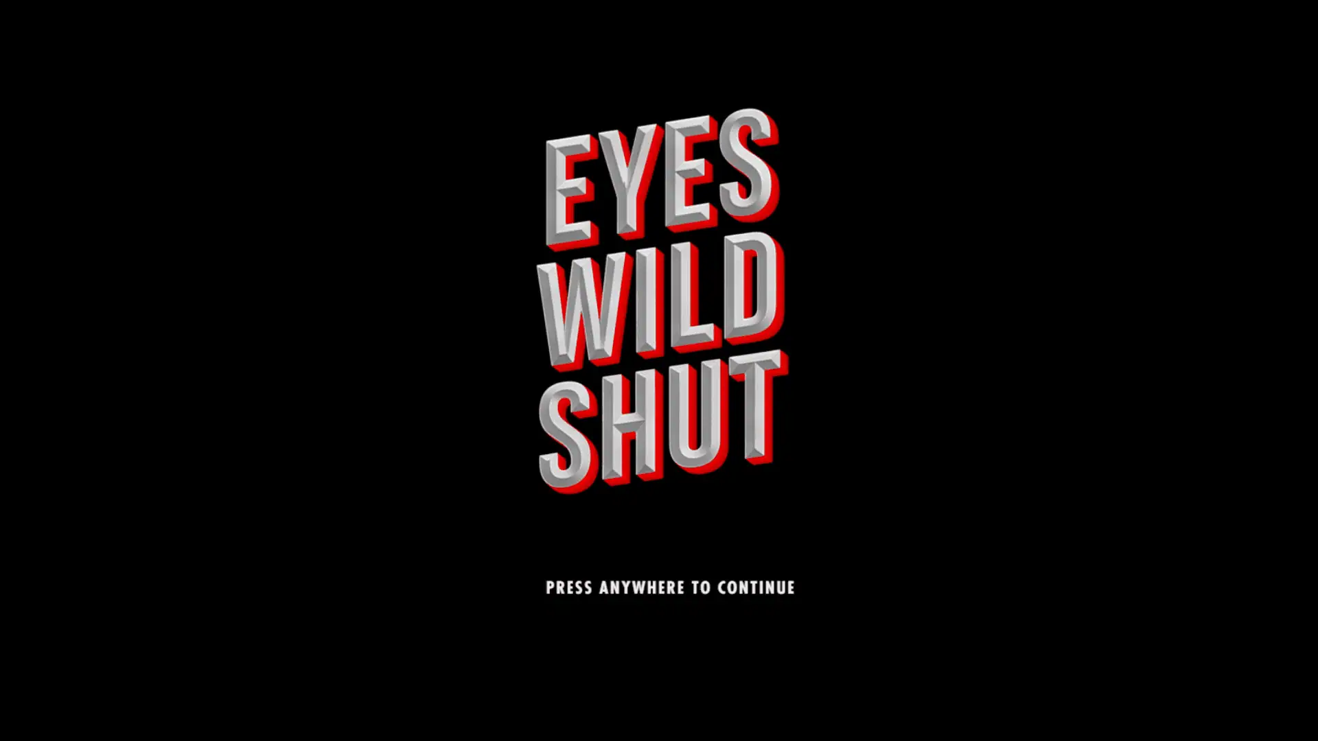 Eyes Wild Shut slot intro screen