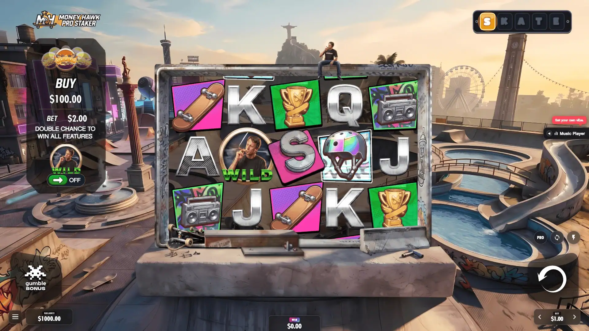 Money Hawk Pro Staker slot gameplay reels